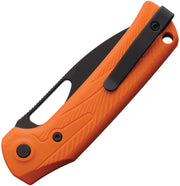 Reate PL-XE Pivot Lock Orange G10 PVD Folding Knife — Nitro V [REA174] — product view 2