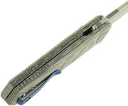 Reate PL-6 Pivot Lock Green Micarta Folding Knife — Nitro V [REA184] — product view 4