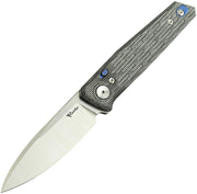 Reate PL-6 Pivot Lock Black Micarta Folding Knife — Nitro V [REA185] — product view 1