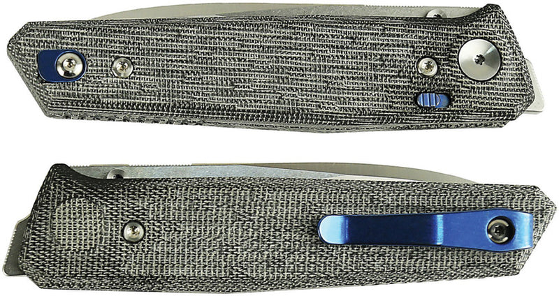 Reate PL-6 Pivot Lock Black Micarta Folding Knife — Nitro V [REA185] — product view 2