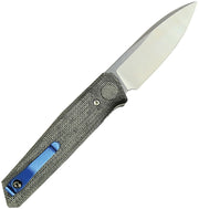 Reate PL-6 Pivot Lock Black Micarta Folding Knife — Nitro V [REA185] — product view 3