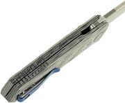 Reate PL-6 Pivot Lock Black Micarta Folding Knife — Nitro V [REA185] — product view 4