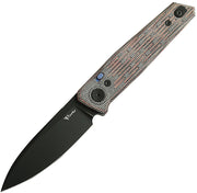 Reate PL-6 Pivot Lock Red Micarta Folding Knife — Nitro V [REA187] — product view 1