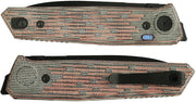 Reate PL-6 Pivot Lock Red Micarta Folding Knife — Nitro V [REA187] — product view 2