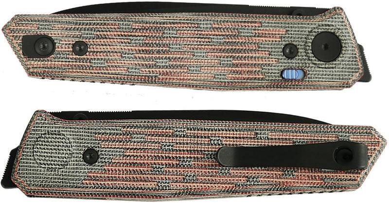 Reate PL-6 Pivot Lock Red Micarta Folding Knife — Nitro V [REA187] — product view 2
