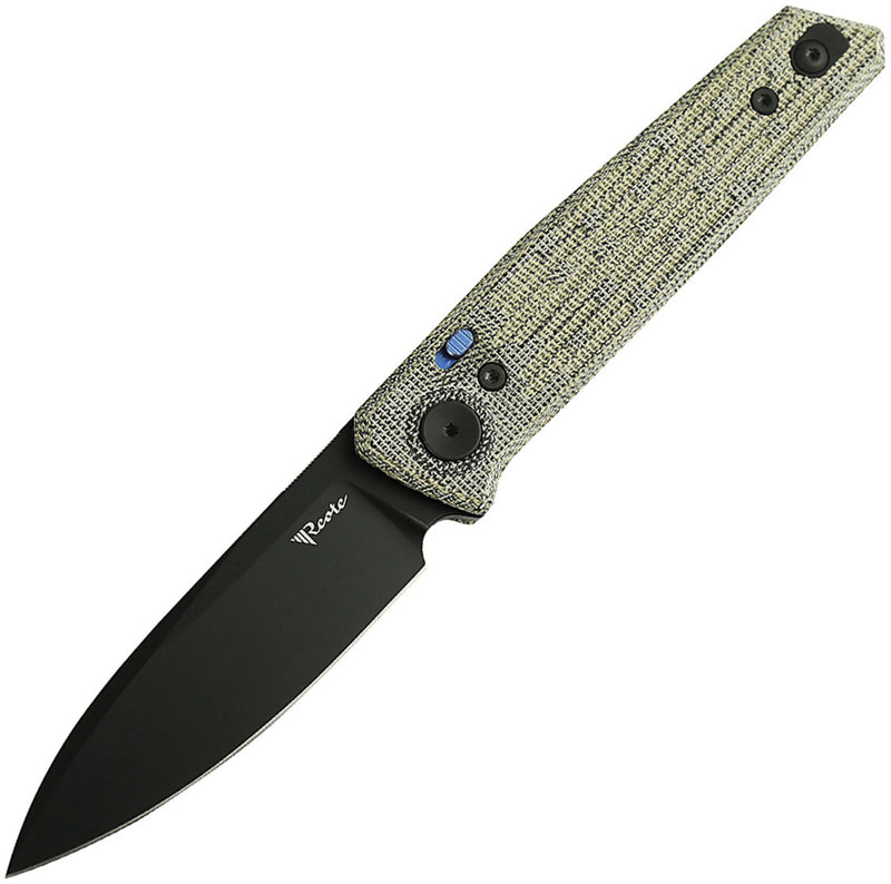 Reate PL-6 Pivot Lock Green Micarta Folding Knife — Nitro V [REA188] — product view 1