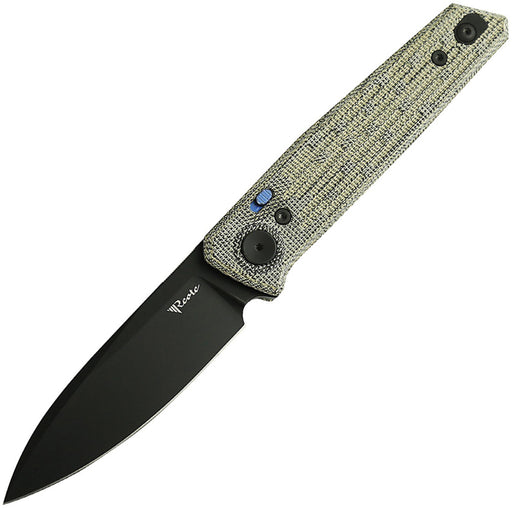 Reate PL-6 Pivot Lock Green Micarta Folding Knife — Nitro V [REA188] — product view 1
