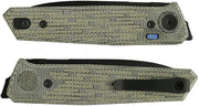 Reate PL-6 Pivot Lock Green Micarta Folding Knife — Nitro V [REA188] — product view 2