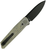 Reate PL-6 Pivot Lock Green Micarta Folding Knife — Nitro V [REA188] — product view 3