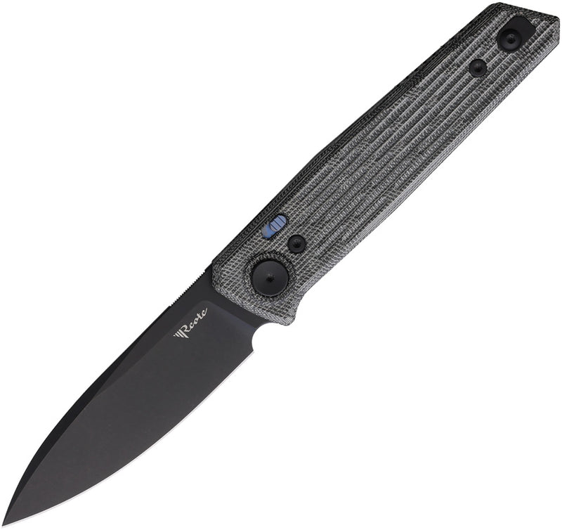 Reate PL-6 Pivot Lock Black Micarta Folding Knife — Nitro V [REA189] — product view 1