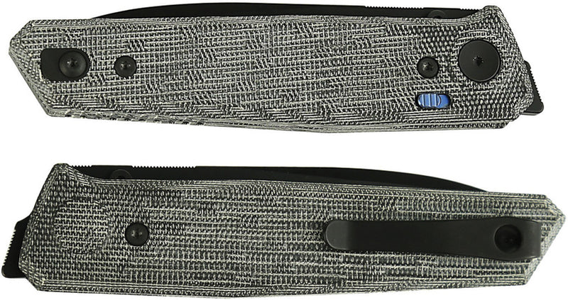 Reate PL-6 Pivot Lock Black Micarta Folding Knife — Nitro V [REA189] — product view 2
