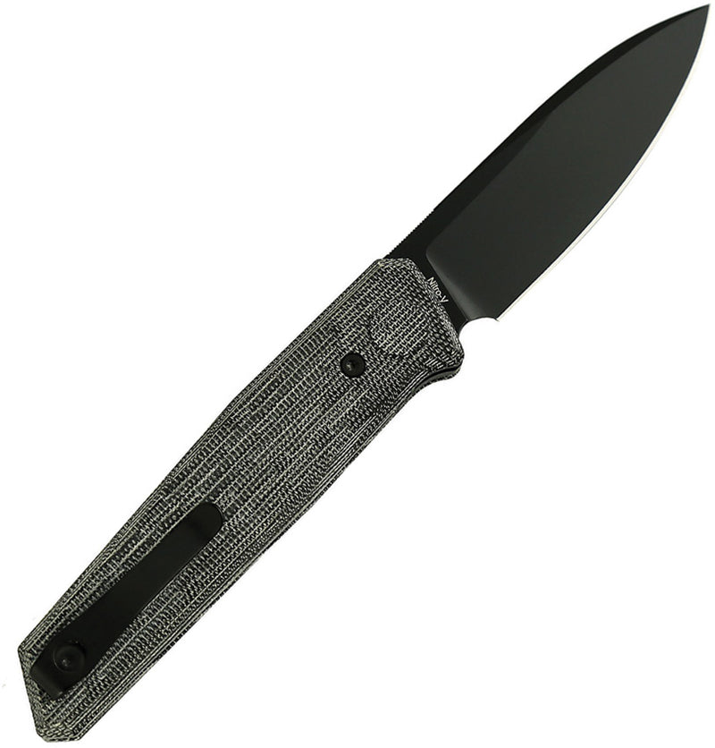Reate PL-6 Pivot Lock Black Micarta Folding Knife — Nitro V [REA189] — product view 3