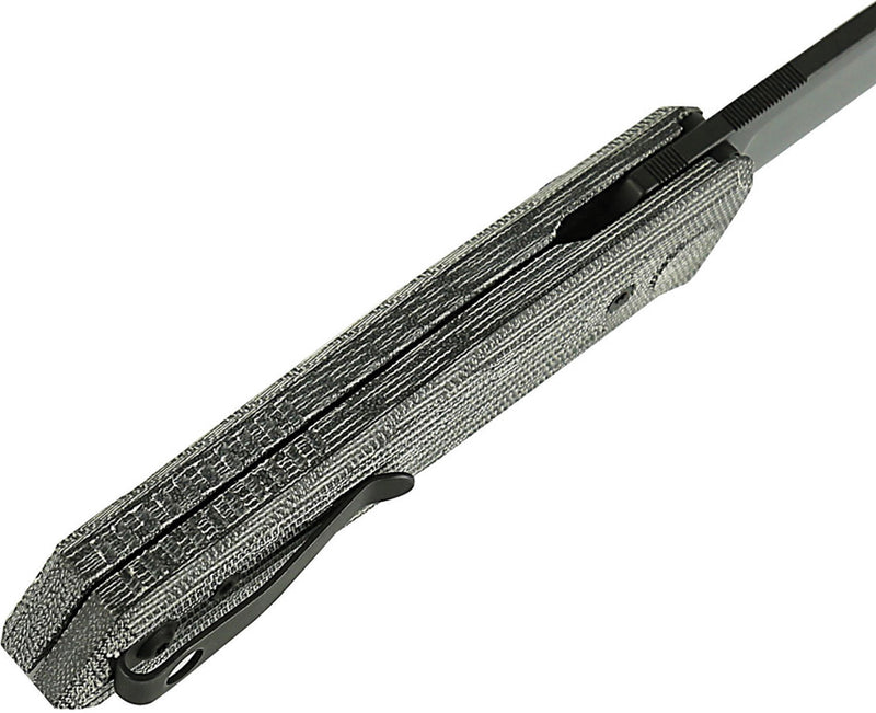 Reate PL-6 Pivot Lock Black Micarta Folding Knife — Nitro V [REA189] — product view 4