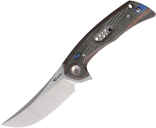Reate PL-7 Pivot Lock Red/Black Micarta Folding Knife — Nitro V [REA191] — product view 1