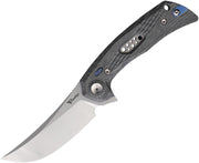 Reate PL-7 Pivot Lock Black Micarta Folding Knife — Nitro V [REA193] — product view 1