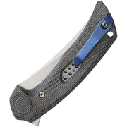 Reate PL-7 Pivot Lock Black Micarta Folding Knife — Nitro V [REA193] — product view 2