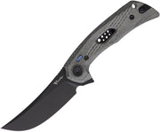 Reate PL-7 Pivot Lock Black Micarta Folding Knife — Nitro V [REA197] — product view 1