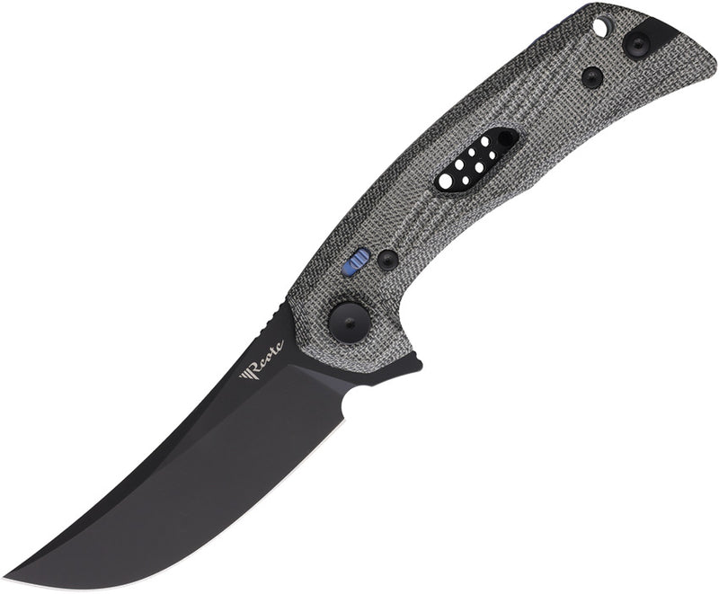 Reate PL-7 Pivot Lock Black Micarta Folding Knife — Nitro V [REA197] — product view 1