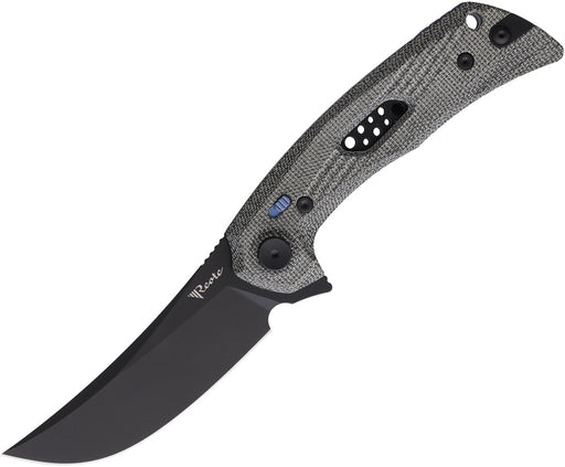Reate PL-7 Pivot Lock Black Micarta Folding Knife — Nitro V [REA197] — product view 1