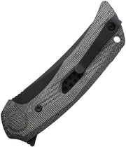 Reate PL-7 Pivot Lock Black Micarta Folding Knife — Nitro V [REA197] — product view 2