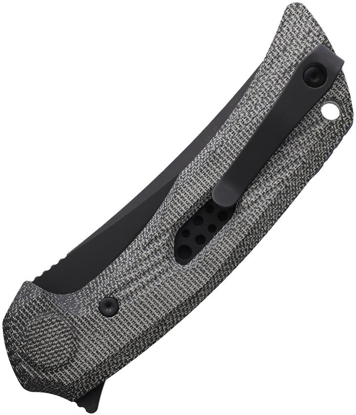 Reate PL-7 Pivot Lock Black Micarta Folding Knife — Nitro V [REA197] — product view 2