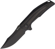 Reate Jack Jr Frame Lock Folding Knife — CPM S30V / Black [REA199] — product view 1