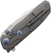 Reate 9D-V2 Frame Lock Bead Blast Folding Knife — 154CM [REA202] — product view 2