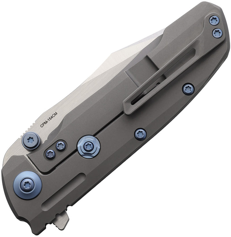 Reate 9D-V2 Frame Lock Bead Blast Folding Knife — 154CM [REA202] — product view 2