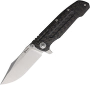 Reate 9D-V2 Frame Lock CF Folding Knife — 154CM [REA203] — product view 1