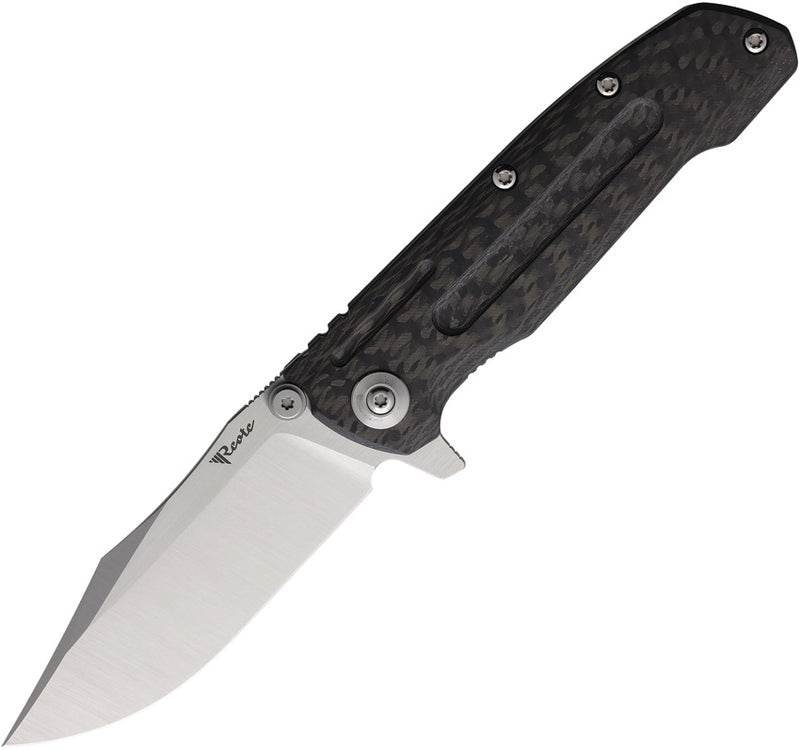 Reate 9D-V2 Frame Lock CF Folding Knife — 154CM [REA203] — product view 1