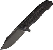 Reate 9D-V2 Frame Lock Black DLC Folding Knife — 154CM [REA205] — product view 1