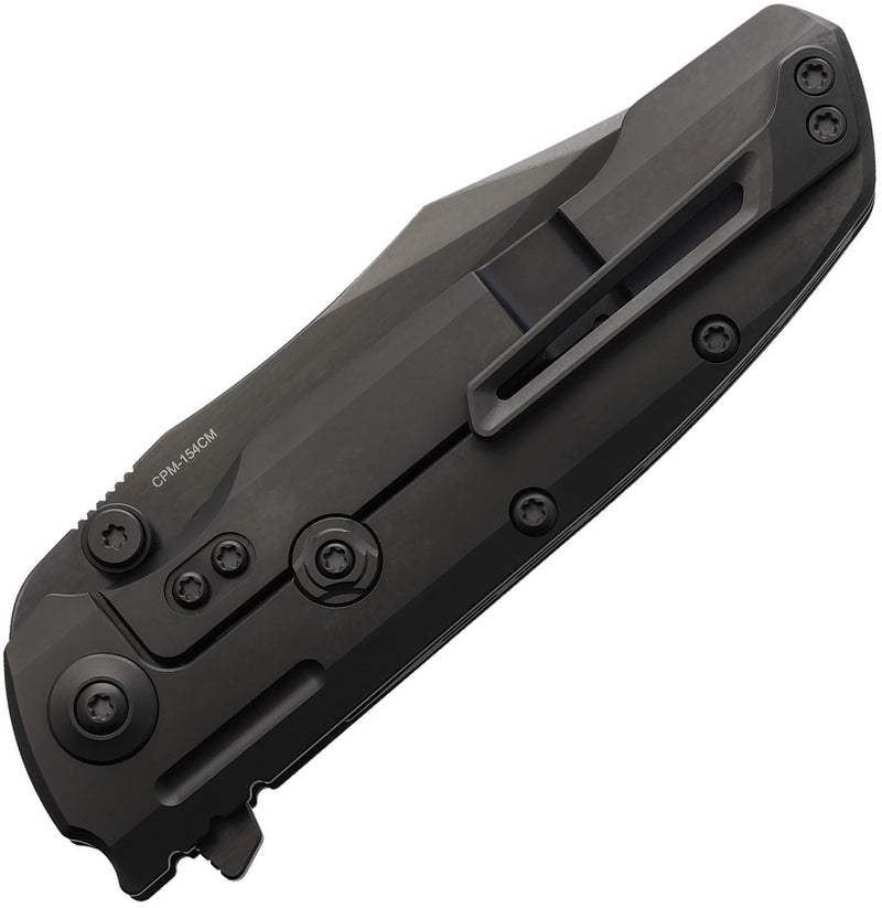 Reate 9D-V2 Frame Lock Black DLC Folding Knife — 154CM [REA205] — product view 2