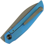 Reate VK Anub Frame Lock Blue Bead Blast Folding Knife — Elmax [REA210] — product view 2