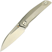 Reate VK Anub Frame Lock Bead Blast Ti Folding Knife — Elmax [REA212] — product view 1