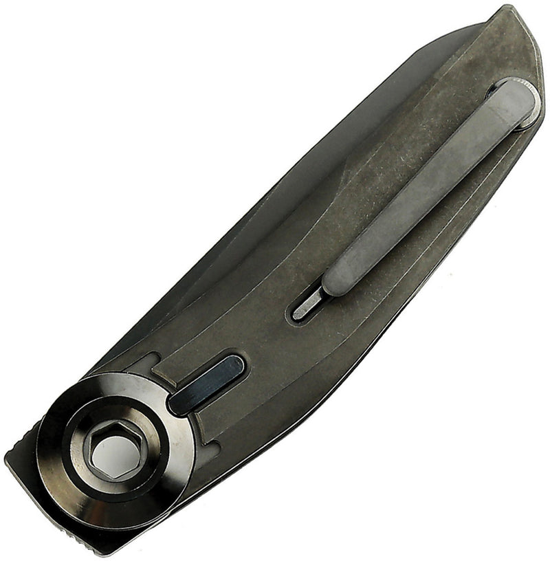 Reate VK Tron Detent Action Black DLC Folding Knife — Bohler M390 [REA217] — product view 2