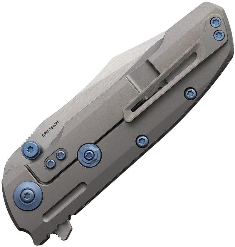 Reate 9DV2 Frame Lock Storm Fat CF Folding Knife — CPM-154 [REA227] — product view 2