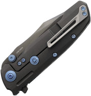Reate 9DV2 Frame Lock Frost Fat CF Folding Knife — CPM-154 [REA229] — product view 2