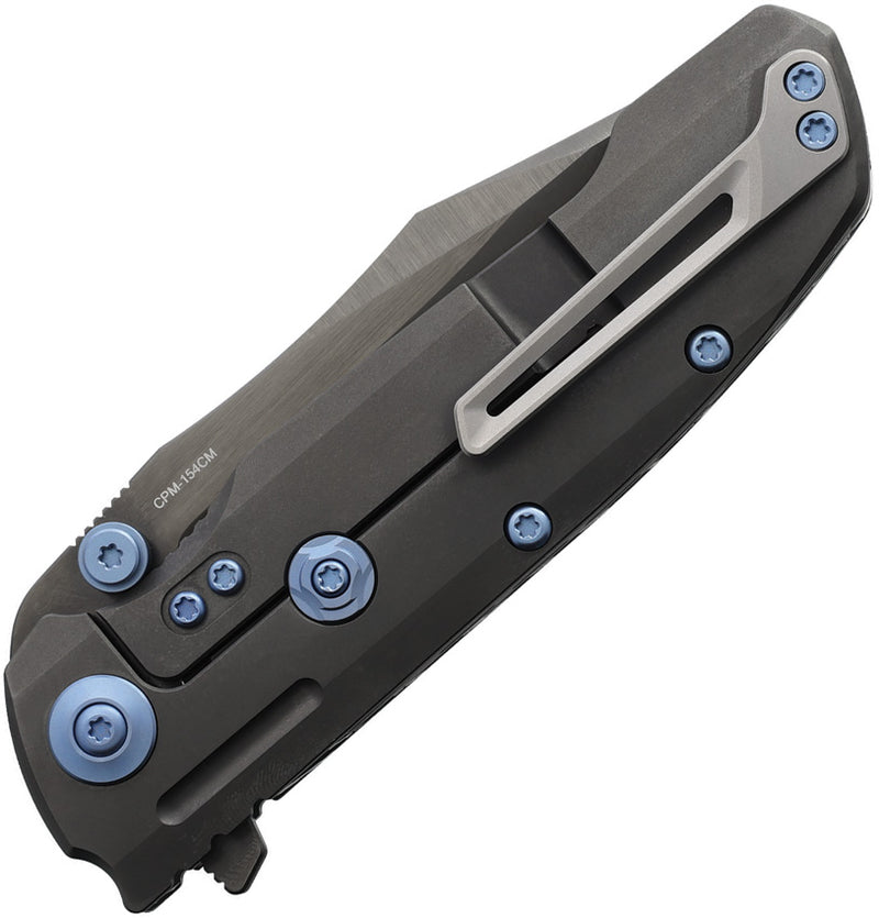 Reate 9DV2 Frame Lock Storm Fat CF Folding Knife — CPM-154 [REA230] — product view 2