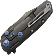 Reate 9DV2 Frame Lock Lava Fat CF Folding Knife — CPM-154 [REA231] — product view 2