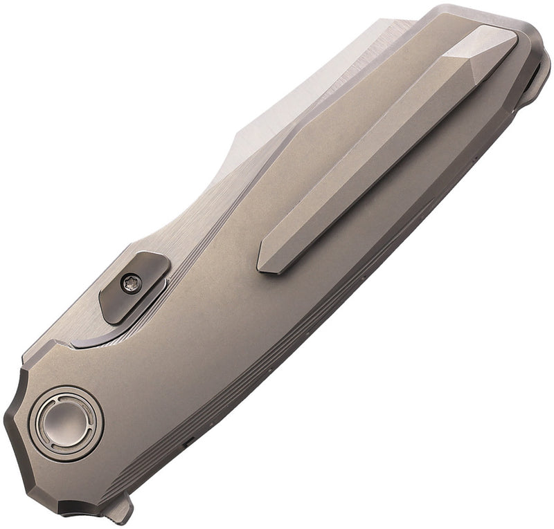 Reate Mantis Inset Liner Lock Bead Blast Folding Knife — Elmax [REA232] — product view 2