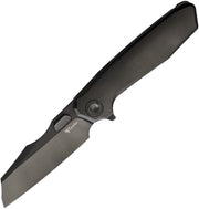 Reate Mantis Inset Liner Lock Black Stonewash Folding Knife — Elmax [REA233] — product view 1