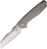Reate Mantis Inset Liner Lock Bead Blast Folding Knife — Elmax / Gray [REA234] — product view 1
