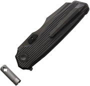 Reate Mantis Inset Liner Lock DLC Folding Knife — Elmax / Black [REA235] — product view 2