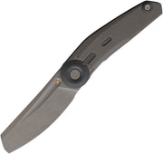 Reate VK-CLU Liner Lock Black Stonewash Folding Knife — Elmax [REA241] — product view 1
