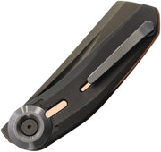 Reate VK-CLU Liner Lock Black Folding Knife — Elmax [REA242] — product view 2