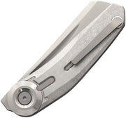 Reate VK-CLU Liner Lock Gray Folding Knife — Elmax [REA243] — product view 2