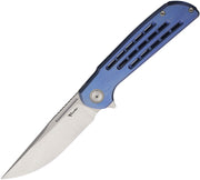 Reate Remedy Frame Lock Blue Folding Knife — Elmax [REA249] — product view 1