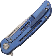 Reate Remedy Frame Lock Blue Folding Knife — Elmax [REA249] — product view 2
