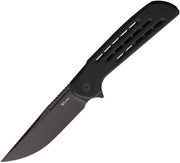 Reate Remedy Frame Lock Black Folding Knife — Elmax [REA250] — product view 1