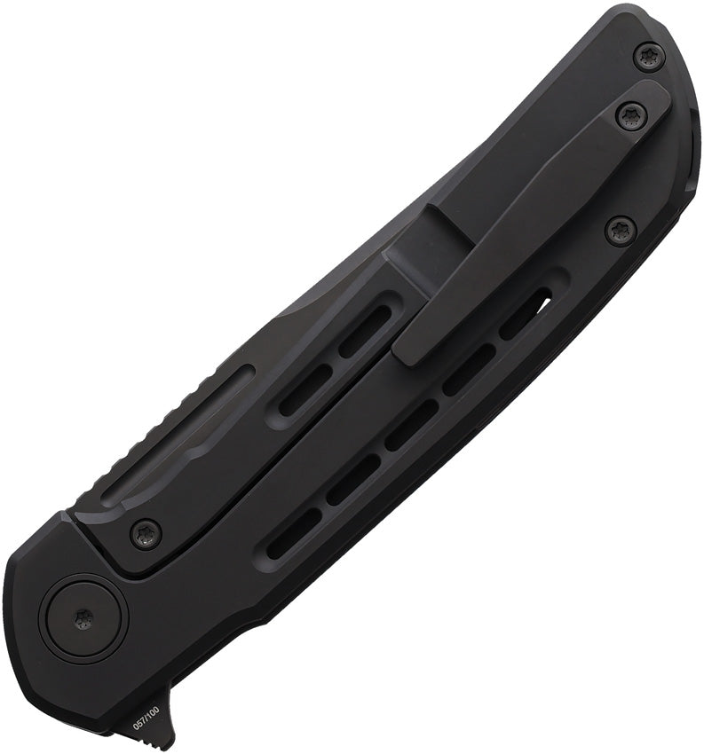 Reate Remedy Frame Lock Black Folding Knife — Elmax [REA250] — product view 2